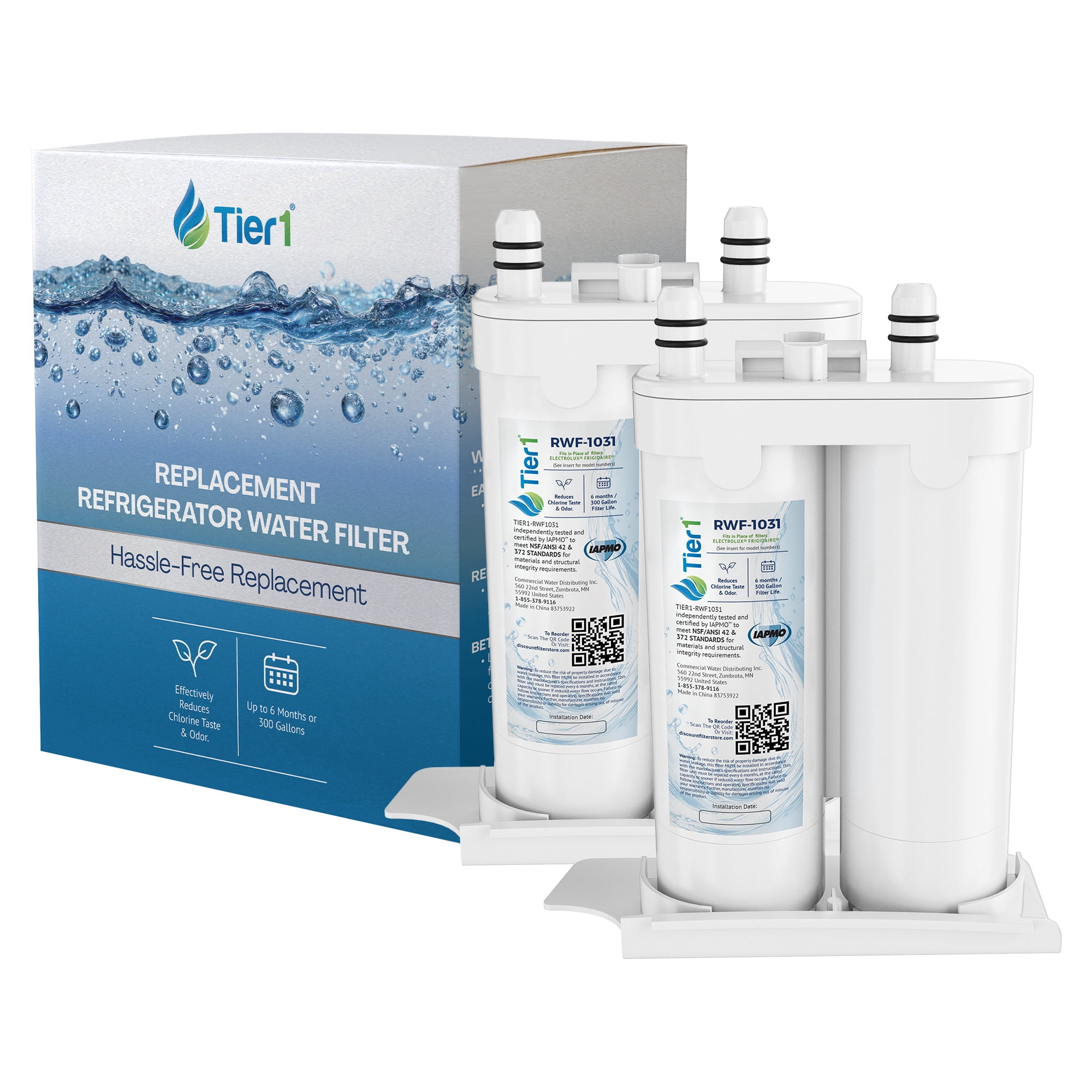 Tier1 PureSource2 WF Compatible Refrigerator Water Filter 2-pk ...