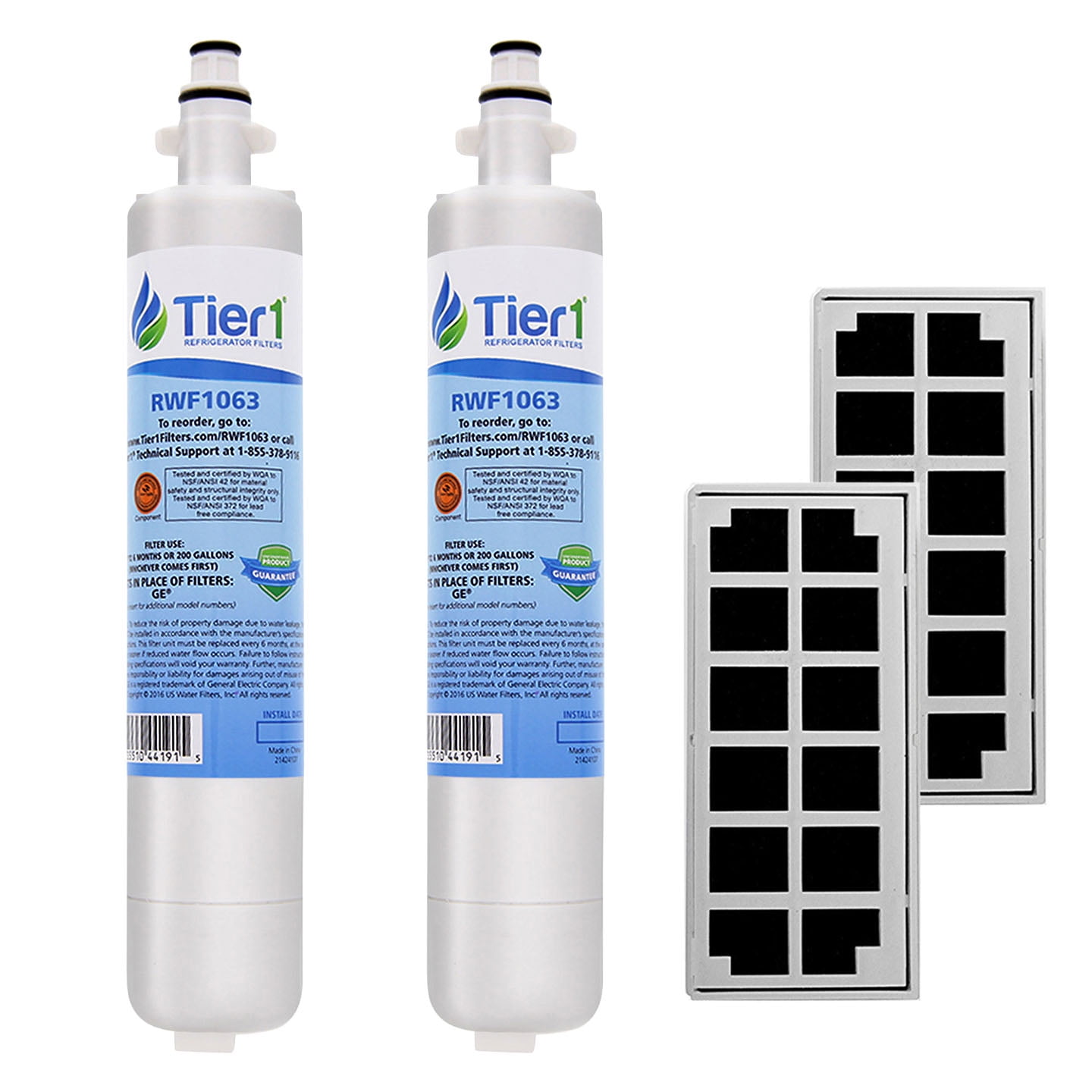 Tier1 RPWF Refrigerator Water & Air Filter Combo 2pk Replacement for