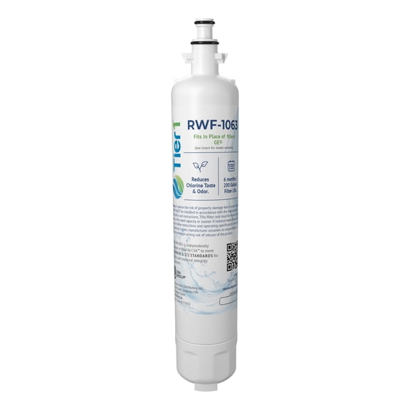 Tier1 RPWF Refrigerator Water Filter | Replacement for GE RPWF (NOT RPWFE), WSG-4, MPF15350, DWF-36, R-3600, OPFG3-RF300, RWF3600A, WD-RPWF, WF277, Fridge Filter