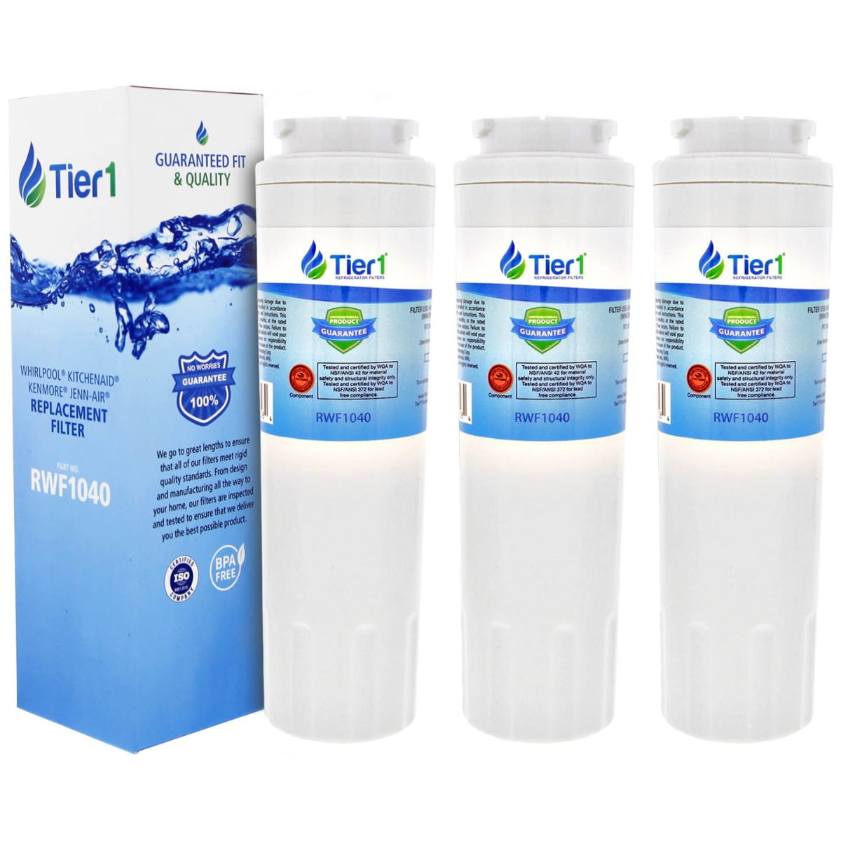 Tier1 UKF8001 Refrigerator Water Filter 3pk Replacement for