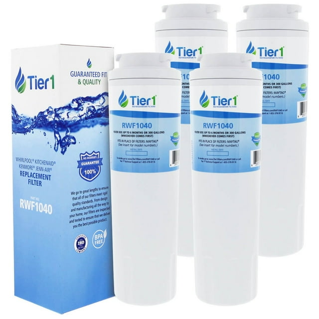 Tier1 UKF8001 Refrigerator Water Filter 4pk Replacement for