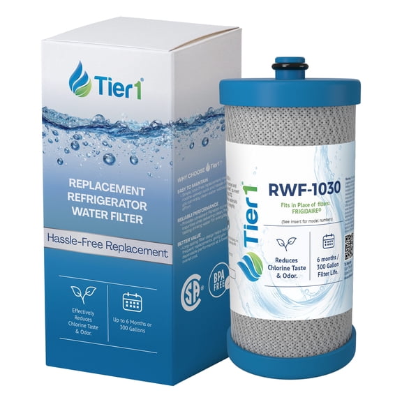 Tier1 RWF1030 WF1CB Refrigerator Water Filter | Replacement for Kenmore 469906, RG100, WF284, NGRG2000, PS503627, 469910, 9910 | Fridge Filter Lasts Up To 6 Months | Easy Install