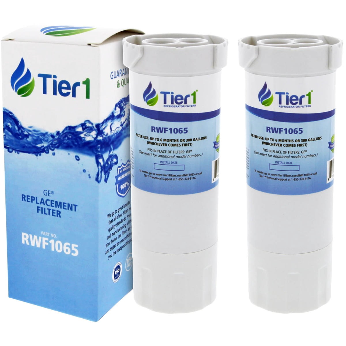 3-Pack ICEPURE Water Filter For GE Refrigerators (XWF, WR17X30702, GBE21, GDE21) - 200 Gallon