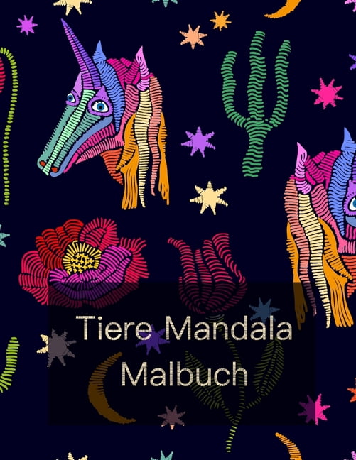 Tiere Mandala Malbuch: Malbuch für Erwachsene mit 100 Zeichnungen für Stressabbau., (Paperback)