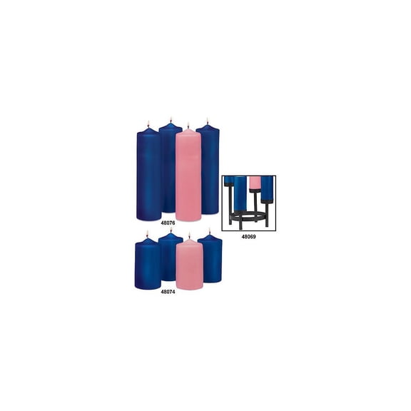 Tiered Advent Pillar Stand, Cup Style
