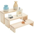 thumbnail image 1 of Tiered Countertop 3 Tier Wooden Retail Display Riser/Stand Wood Cupcake Stands Tool Free Rustic Risers, 1 of 6