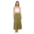 thumbnail image 1 of Tiered Maxi Skirt with Elastic Waist, 1 of 8