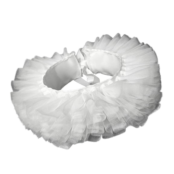 Tiered Mesh Tulle Choker Faux Collar Gothic Party Outfit Halloween Accessory