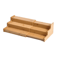 thumbnail image 1 of Tiered Spice Rack,Spice Organization for Cabinet – 3 Tier Bamboo Expandable, Spice Rack Kitchen Cabinet Organizer, 1 of 6