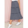 thumbnail image 1 of Tiered Stripe Midi Skirt | 3 Colors | S-3X, 1 of 15