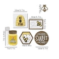 thumbnail image 1 of Tiered Tray Decor Flat Wooden Tiered Tray Decor Bee Festival Decoration, 1 of 12