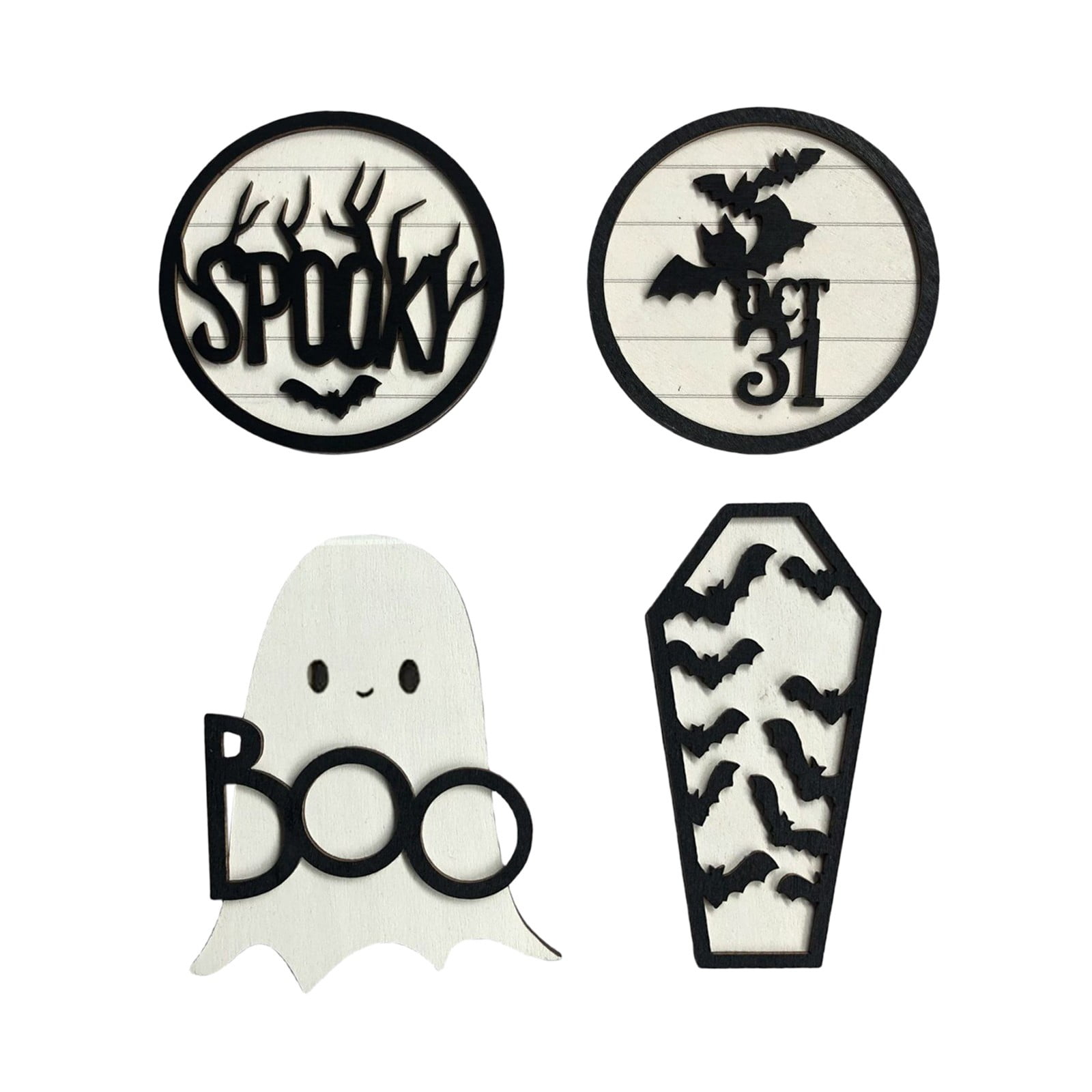 Tiered Tray Decorations Farmhouse Autumn Fall Supplies Small Wooden