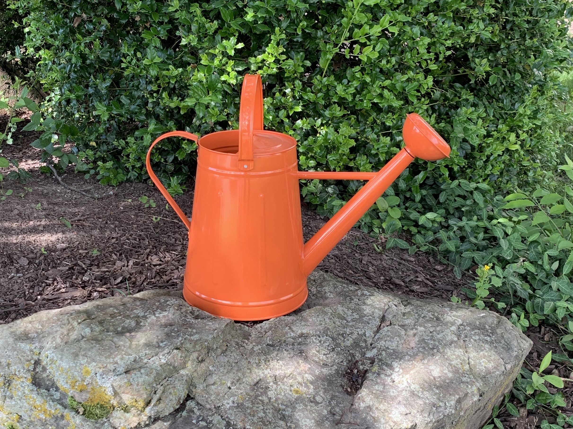 Tierra Garden 2.1 Gallon Orange Metal Watering Can