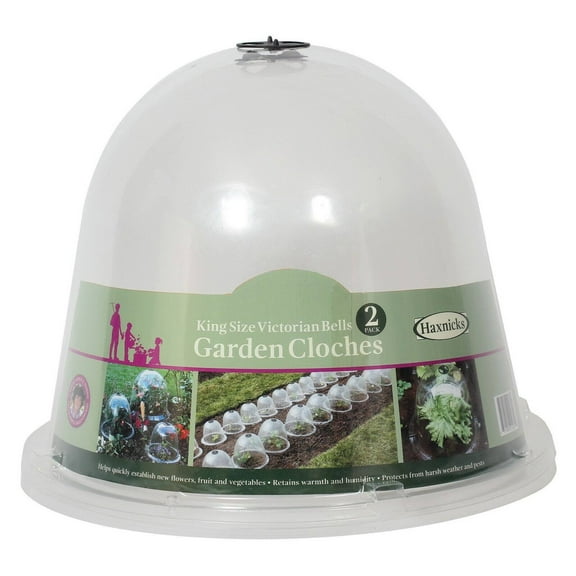 Tierra Garden Haxnicks 15 in x 12 in Plastic Plant Cover with Air Vents 2 Pack