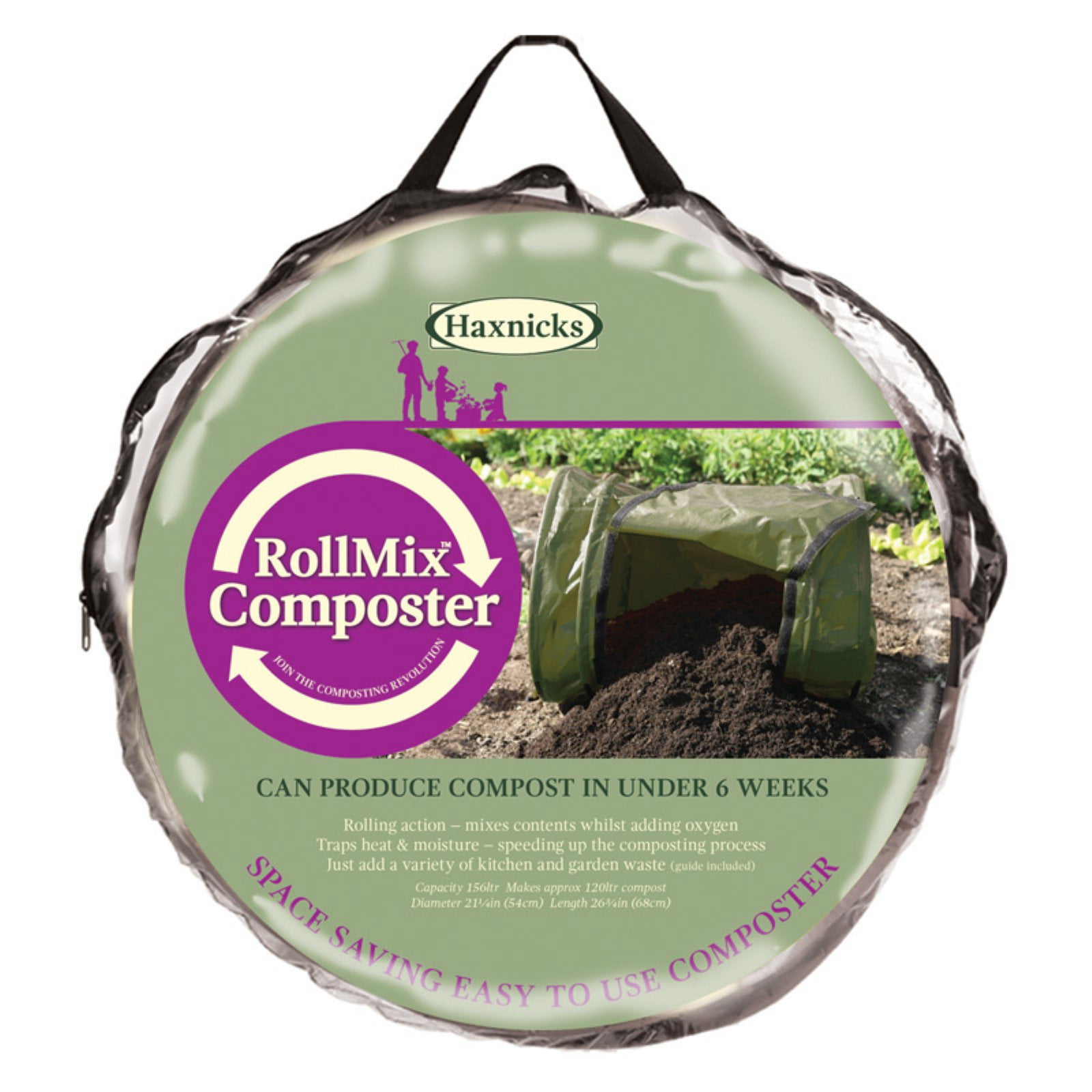 Tierra Garden Haxnicks Rollmix Compost Tumbler