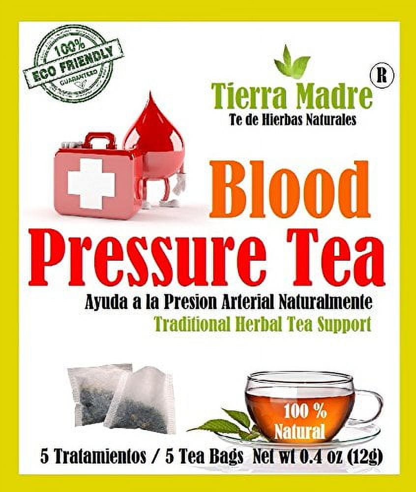 Tierra Madre Blood Presure Tea Tradiconal Herbal Support - 10 Pack - 5 tea bags / 0.2 Ounces (50 tea bags)