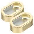 thumbnail image 1 of Ties Flange Base Closet Pole Socket Brackets with Rod Holder Wardrobe Heavy Zinc Alloy 2 Pcs, 1 of 6