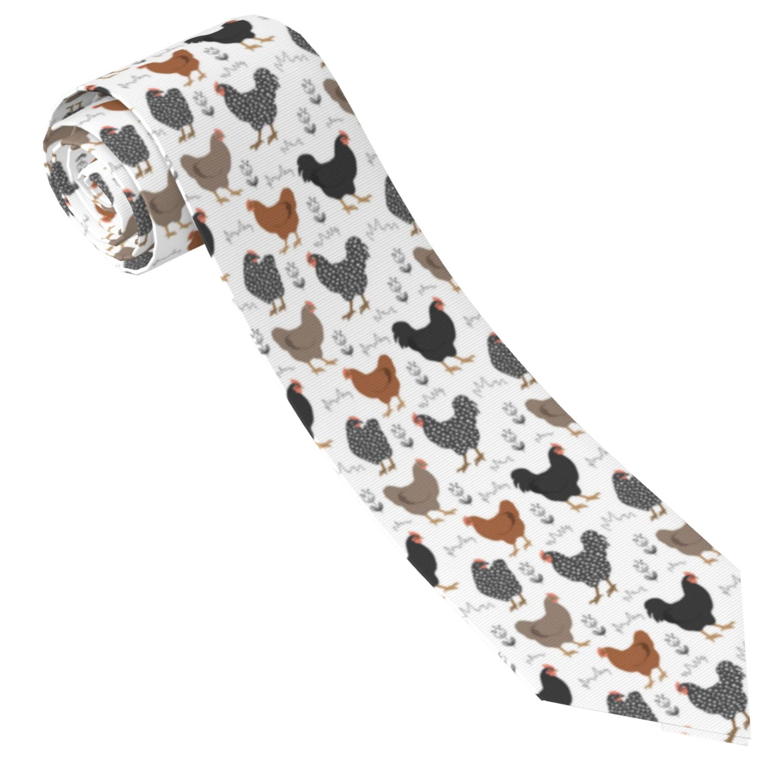 Ties for Men - Modern Cartoon Cute Chicken_A Soft Comfort Mens Tie with ...