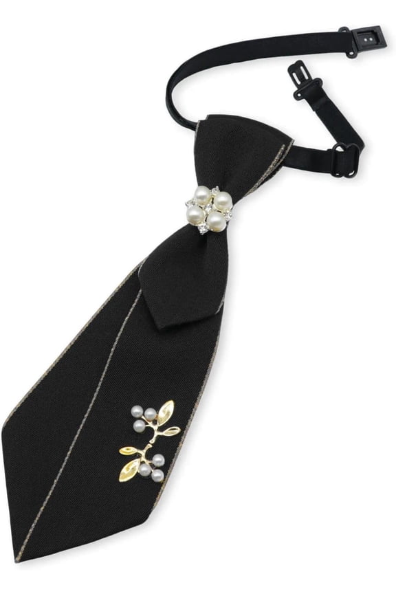 Ties for Women, Pre-tied Womens Tie for Business Party Daily | Adjustable Elastic Strap, Quick Wear, 8.6 x 2.7 inches, Stylish Cluster, Polyester Fabric, Multiple Colors