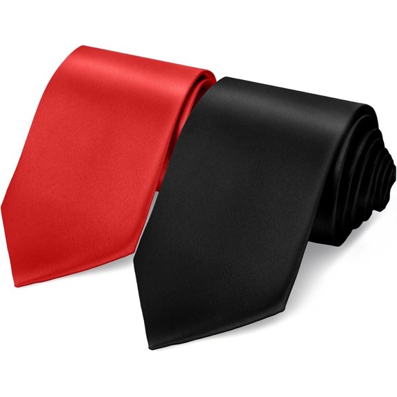 Ties for Men, Mens Ties Solid Color, Men's Neckties Satin, Formal Tie for Wedding Business Graduation