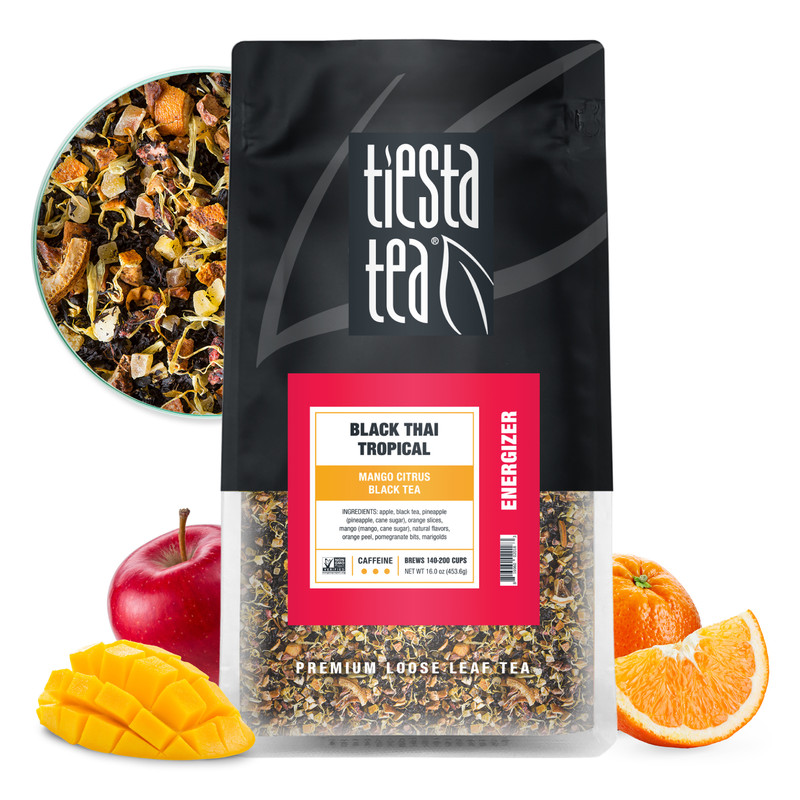 Tiesta Tea Black Thai Tropical, Energizer Loose Leaf Black Tea, High