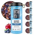 thumbnail image 1 of Tiesta Tea - Blueberry Wild Child, Eternity Loose Leaf Fruit Tea, Caffeine Free, GMO-Free, Make Hot or Iced Tea & Brews Up to 50 Cups - ( 5.5 Ounce x 6 ) Refillable Tin, 1 of 9