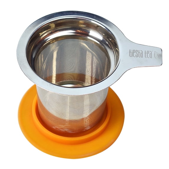 Tiesta Tea - Brewbasket, Stainless Steel Tea Basket Infuser for Loose Leaf Tea, Reusable Tea Infuser with Fine Mesh, Steeps Hot, Iced Tea & Coffee, Tea Steeper for one Cup - Holds 5 Ounces of Tea