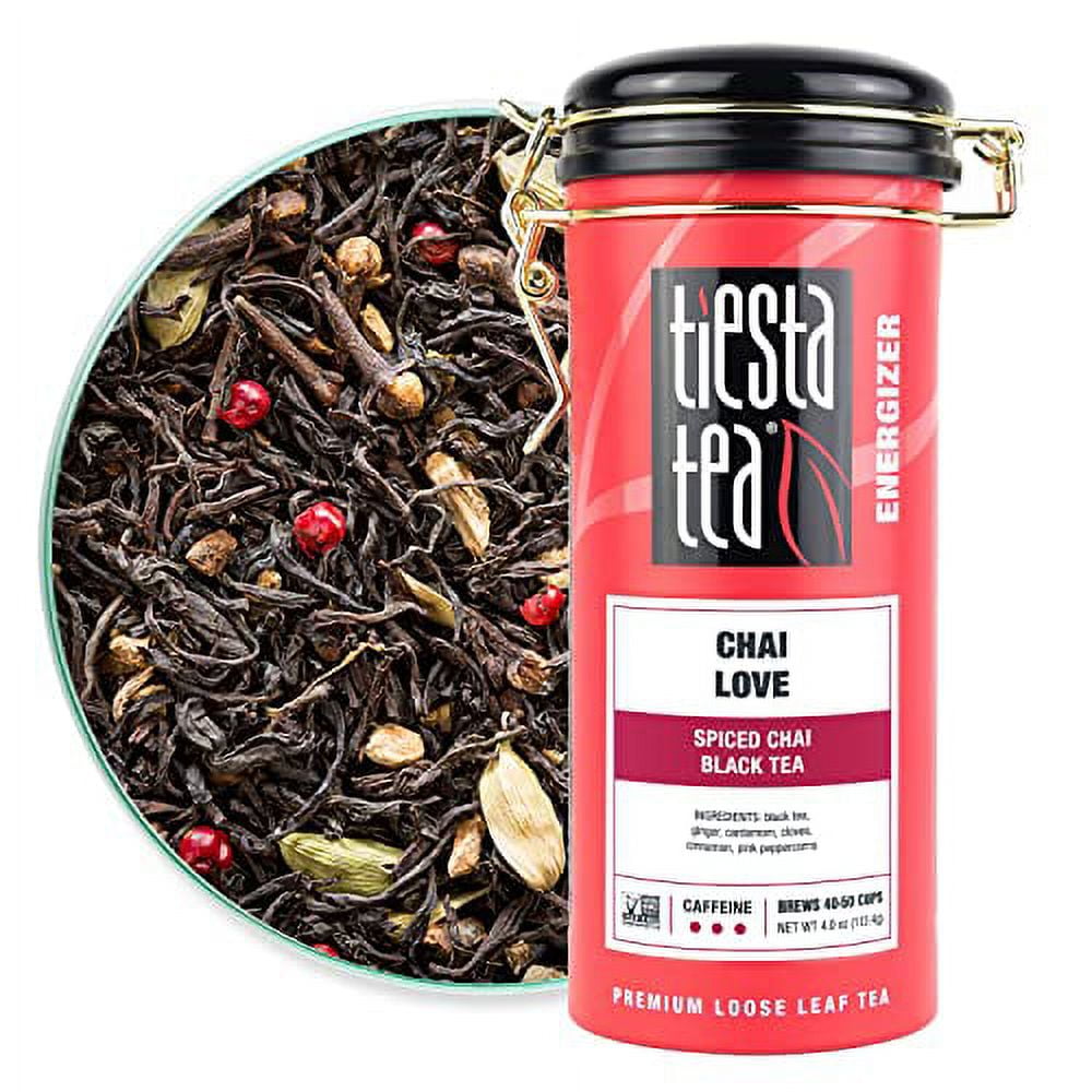 Tiesta Tea Chai Love, Loose Leaf Spiced Chai Black Tea, High Caffeine