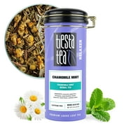 Tiesta Tea - Chamomile Mint, Relaxer Loose Leaf Herbal Tea, Chamomile Mint Herbal Tea, Caffeine Free, Make Hot or Iced Up & 50 Cups - 2oz Refillable Tin Can