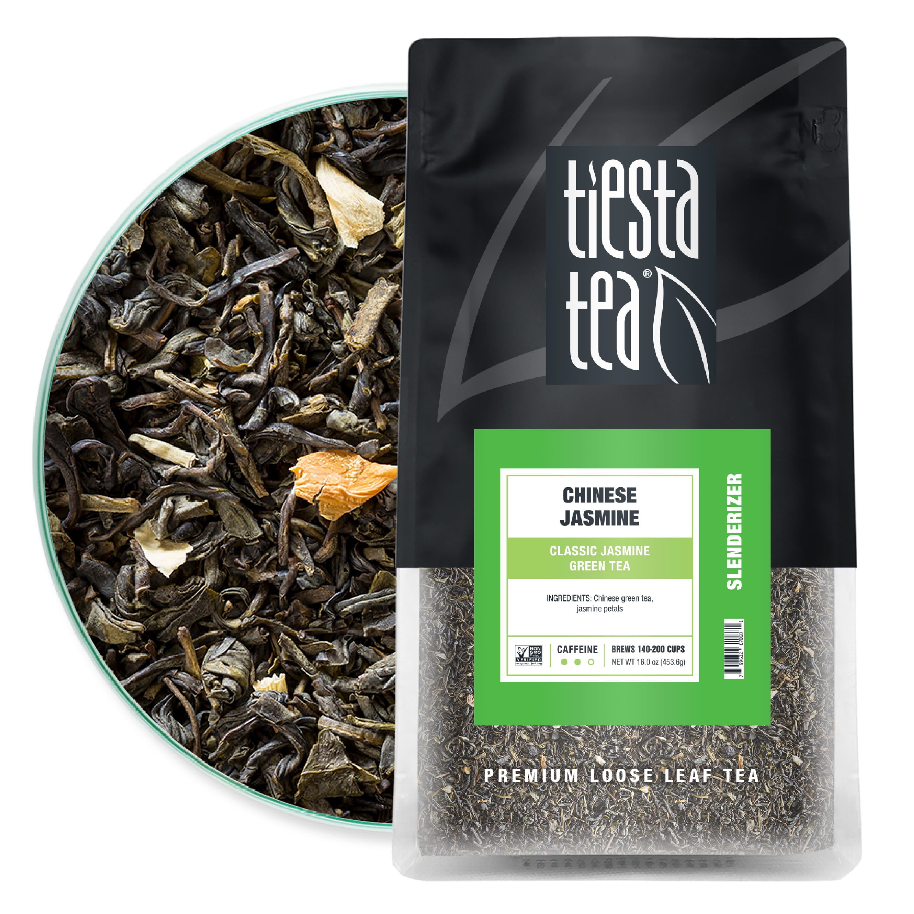 Tiesta Tea Chinese Jasmine, Slenderizer Loose Leaf Green Tea, Classic