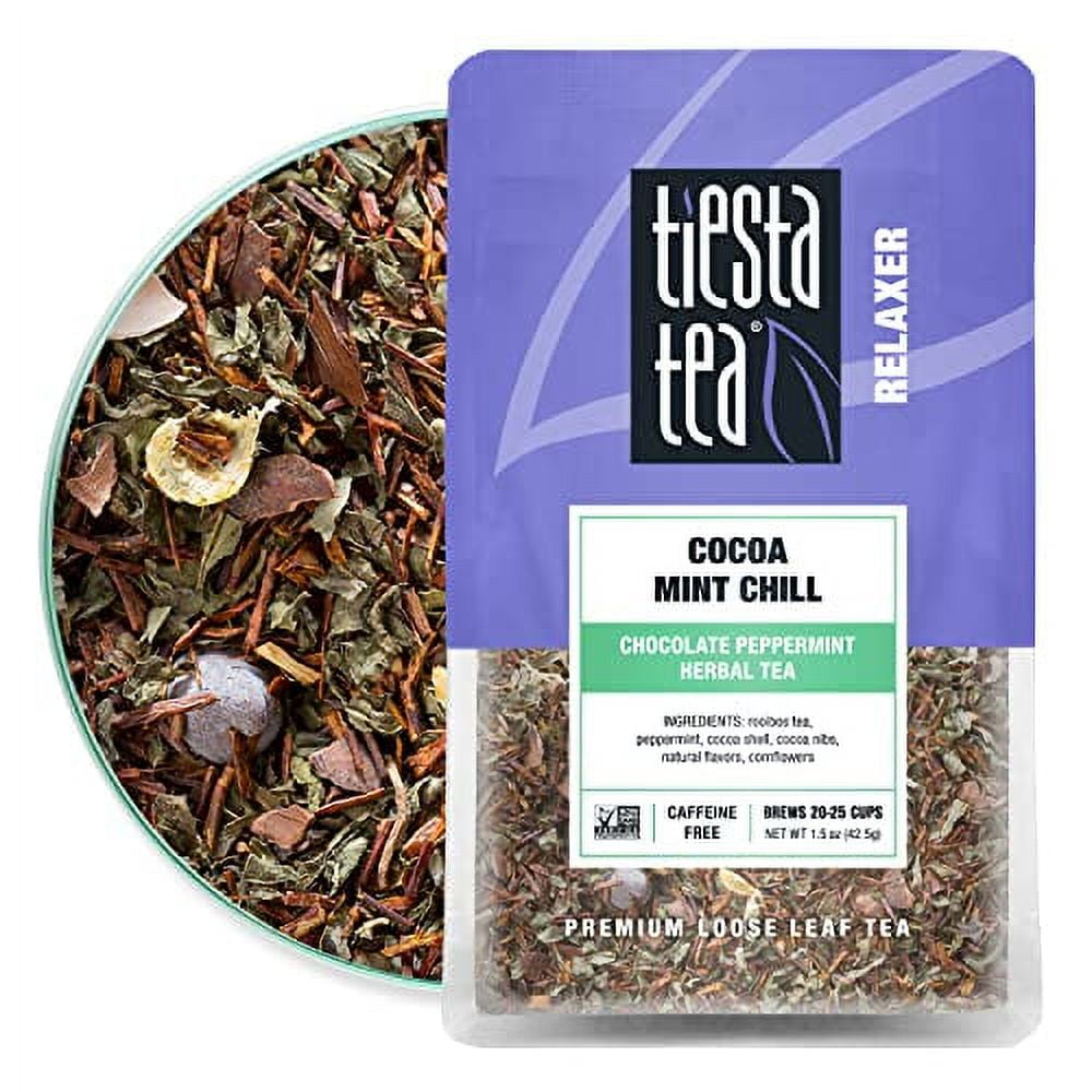 Tiesta Tea Cocoa Mint Chill, Loose Leaf Chocolate Peppermint Herbal