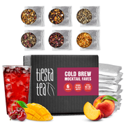 Tiesta Tea - Cold Brew Mocktail Faves Variety Pack, 6 Cold Brew Pitcher Packets, Loose Leaf Tea Gift Set