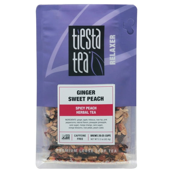 Tiesta Tea Ginger Sweet Peach 2.2 oz (Pack of 6)