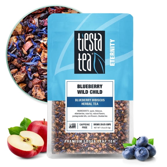Tiesta Tea Herbal Wild Blueberry Child Pouch 1.8 Oz - Pack Of 6
