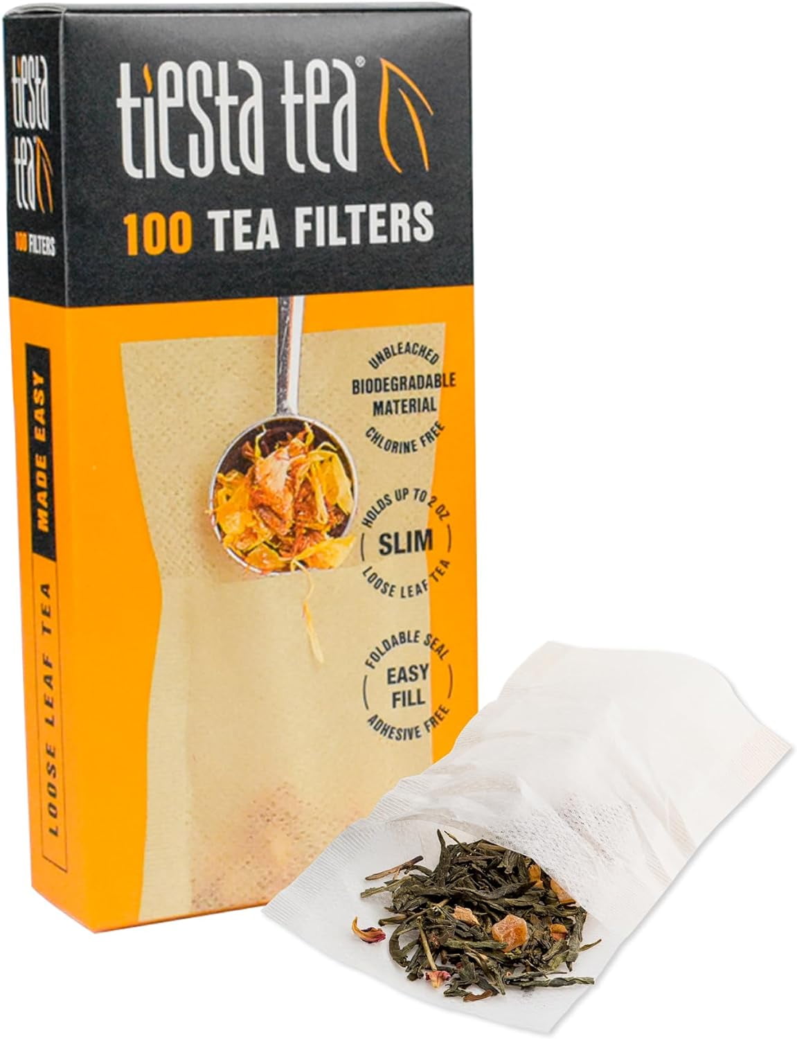 Tiesta Tea Loose Leaf Tea Filters Disposable Tea Infuser, 100