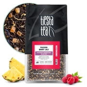 Tiesta Tea Passion Berry Jolt Energizer Loose Leaf Black Tea, High Caffeine, GMO-Free, 16 oz Resealable Bulk Pouch