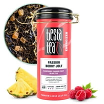 Tiesta Tea - Passion Berry Jolt, Energizer Loose Leaf Black Tea, High Caffeine, GMO-Free, Make Hot or Iced & Up to 50 Cups - 4 oz Refillable Tin Can