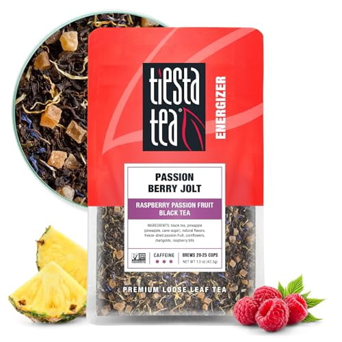 The Tea Farm Lilikoi Passion Fruit Black Tea – Hawaiian Loose Leaf Tropical Fruit Tea Blend (8 Oz Bag)