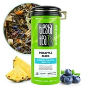 Tiesta Tea - Pineapple Blues, Slenderizer Loose Leaf Green Tea, Blueberry Pineapple Green Tea, Medium Caffeine, GMO-Free, Make Hot or Iced Tea & Brews Up to 50 Cups - 5 Ounce Refillable Tin