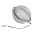 thumbnail image 1 of Tiesta Tea - Stainless Steel Tea Ball Strainer for Loose Leaf Tea, Reusable Infuser with Extra Fine Mesh & Chain, Brews Hot, Iced Tea & Coffee, Small Tea Egg Steeper for One Cup - Holds 1 TBSP of Tea, 1 of 9