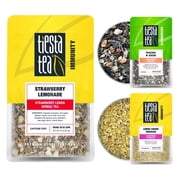 Tiesta Tea - Summer Fresh Mixer, Loose Leaf Tea Gift Box, 3 Pouches, Medium to No Caffeine, Hot & Iced Tea, Tea Set with Green, Herbal & Ginger Tea, 25 Cups per
