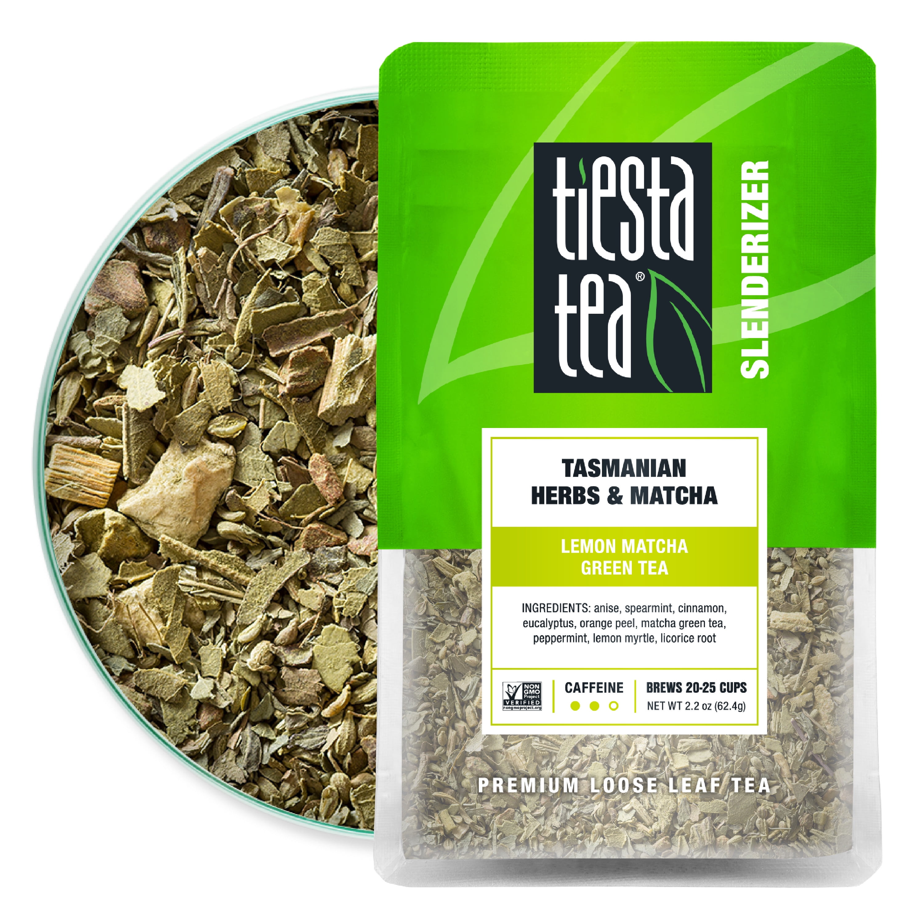 Tiesta Tea Tasmanian Herbs & Matcha, Slenderizer Loose Leaf Matcha