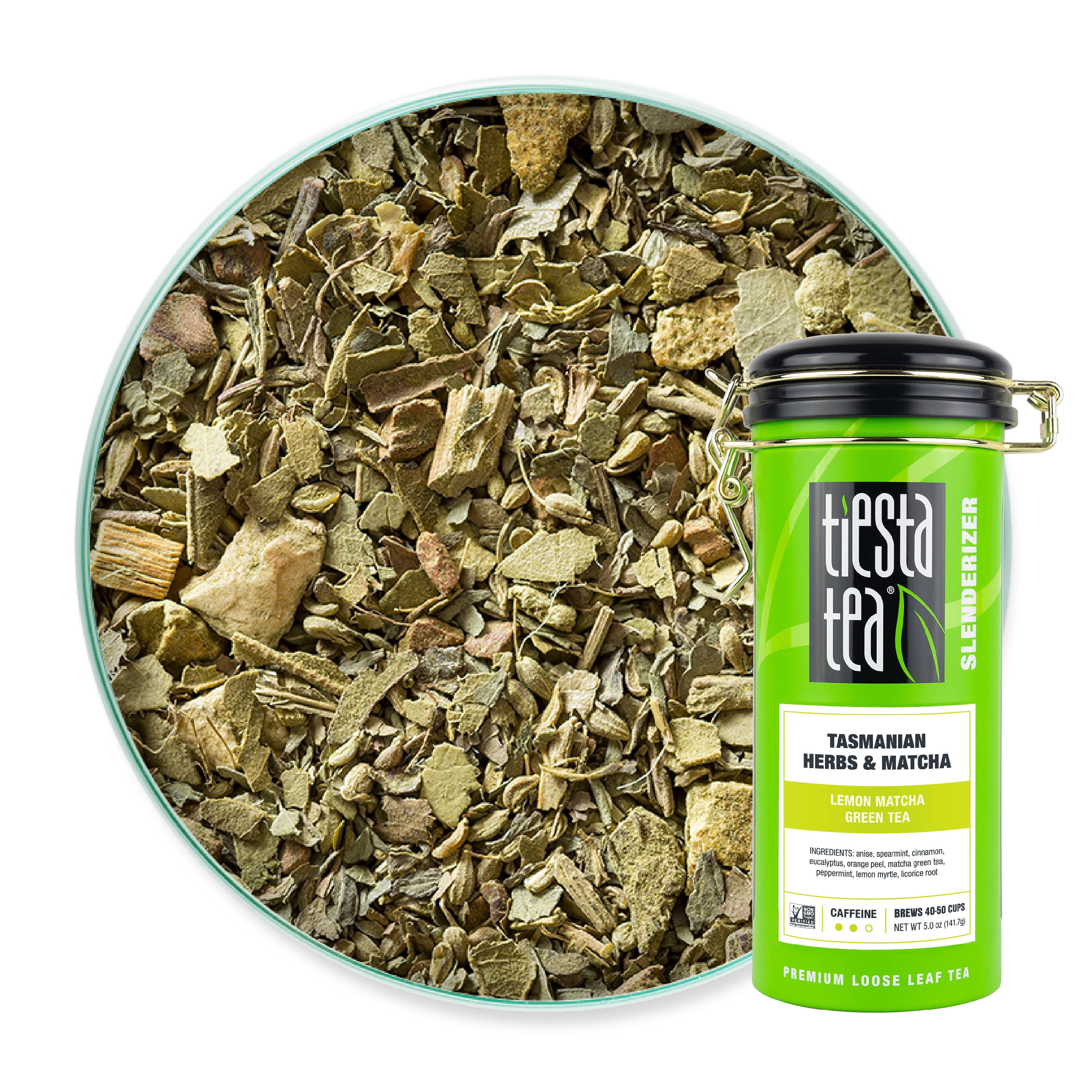 Tiesta Tea Tasmanian Herbs & Matcha, Slenderizer Loose Leaf Matcha