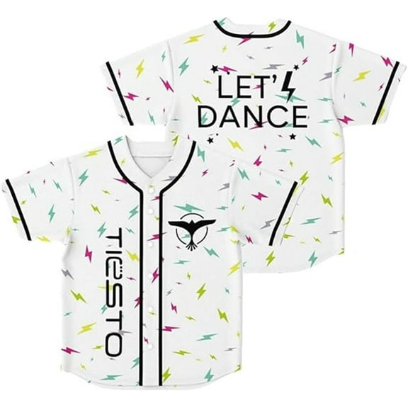 Tiesto Merch Baseball Tee Women Men Casual HipHop Streetwear Summer Printed Short Sleeve
