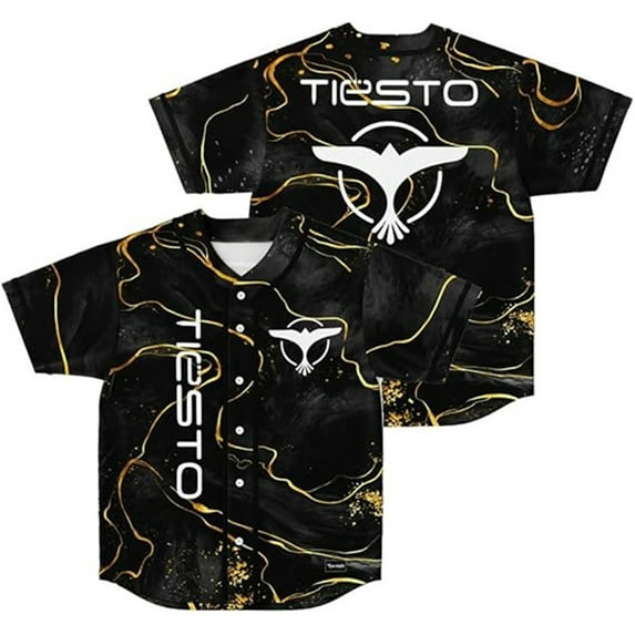 Tiesto Merch Baseball Tee Women Men Casual HipHop Streetwear Summer Printed Short Sleeve