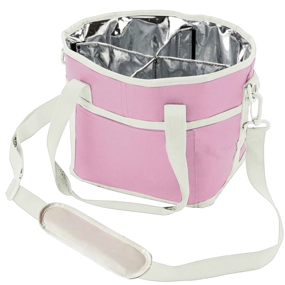 Tiezhimi 4 Compartment Insulated Drink Carrier Bag with Strap, Tumbler and Coffee Cup Holder for Hiking, Sports and Daily Use