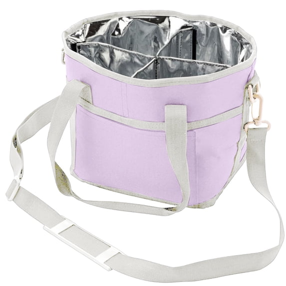 Tiezhimi 4 Compartment Insulated Drink Carrier Bag with Strap, Tumbler and Coffee Cup Holder for Hiking, Sports and Daily Use