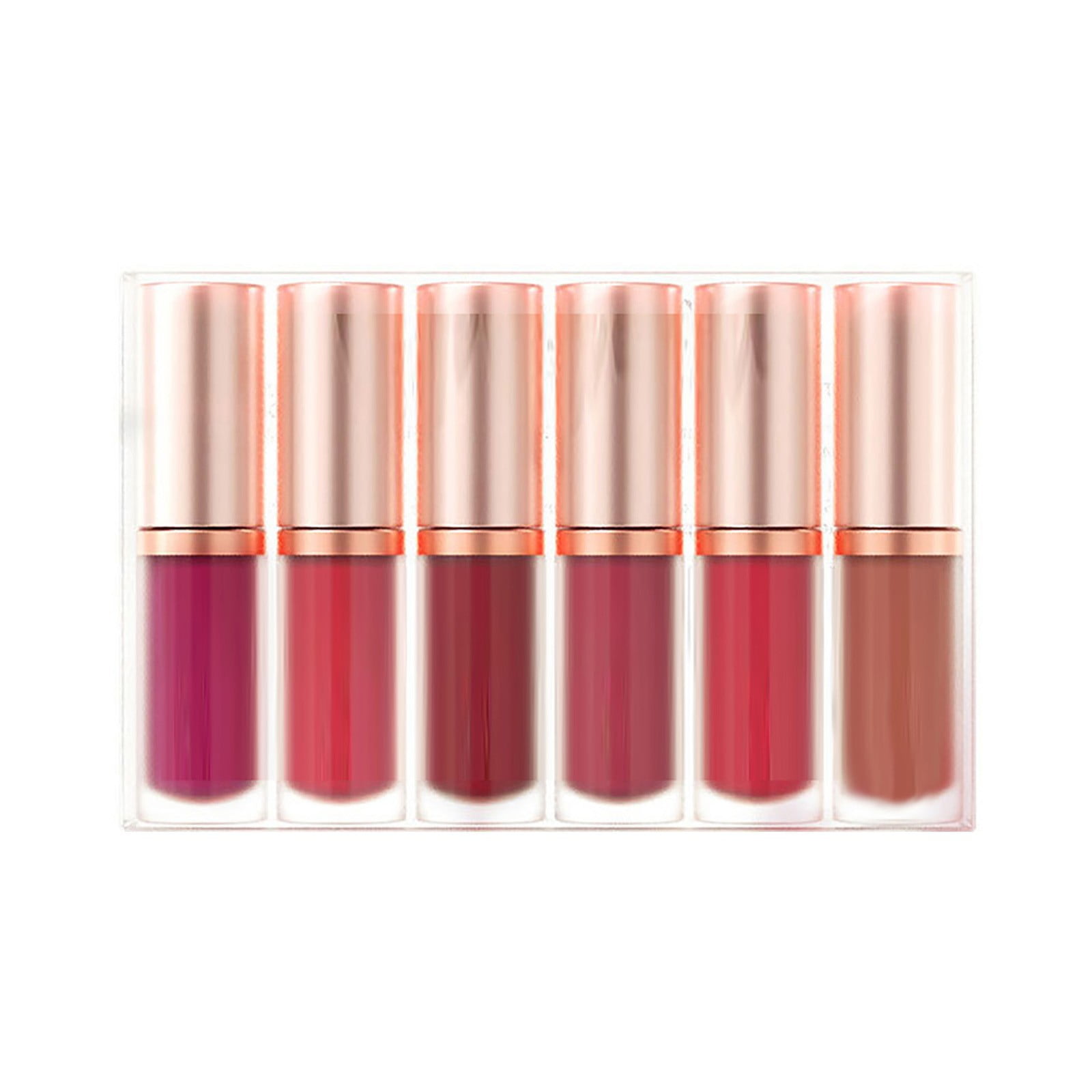 Tiezhimi 6 Pack Lipstick Velour Lip Gloss Does Not Fade Easily Mist