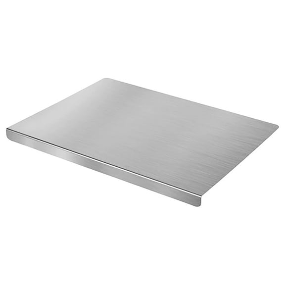 Tiezhimi Stainless Steel Cutting Board for Kitchen – Double-Sided Non-Stick Chopping Board with Lip for Baking, Dishwasher Safe Pastry Board for Chopping Kneading Rolling Baking