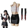 thumbnail image 1 of Tifa Lockhart Dress Set Tifa Sexy Dress Adult Women Halloween Party Fantasia Outfits, 1 of 9